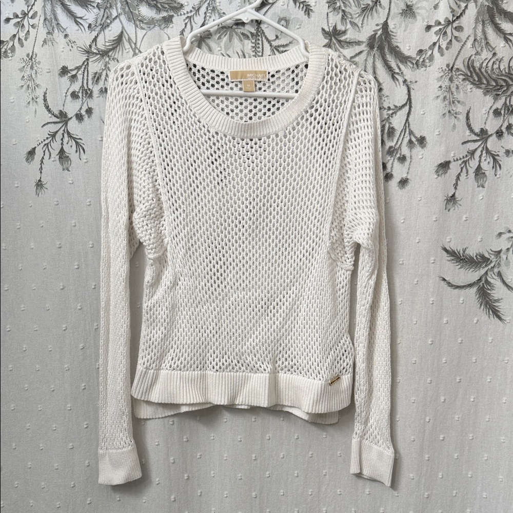 Michael Kors White Knit Sweater Top